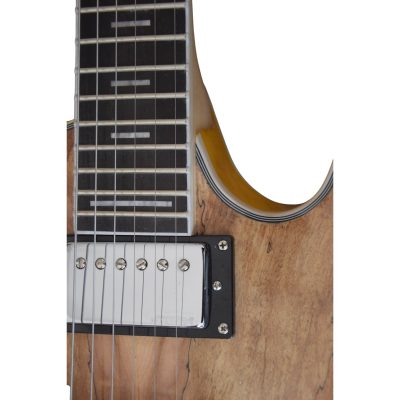 Custom Vesper Languedoc Region G2 Spalted Electric Guitar Ebony Tailpiece - Image 8