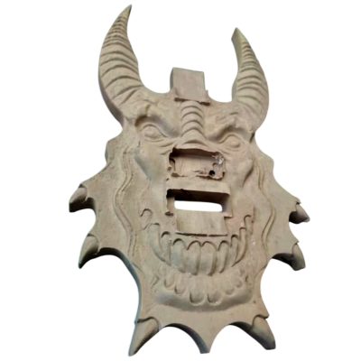 Custom Nova Cow Skull Carved Design Unfinished DIY Guitar Body Floyd Rose Tremolo