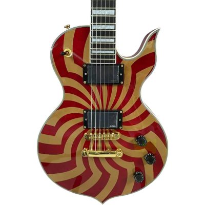 Custom Titan Audio Wylde Crimson Gold Buzzsaw Electric Guitar
