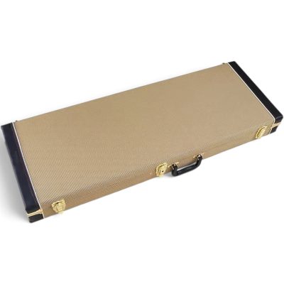 Custom Cream Tweed With Black Trim Hard Case