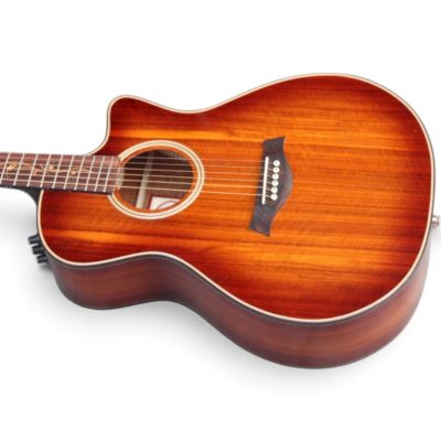 Custom Emberline Solid Sitka Spruce Shaded Edgeburst K24 Acoustic Electric Guitar - Image 3
