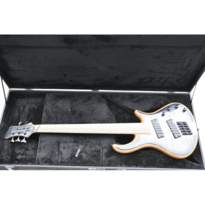Custom Onyx Setius Gray Flamed Maple Bass Multi Scale Fanned Frets 5 String - Image 2