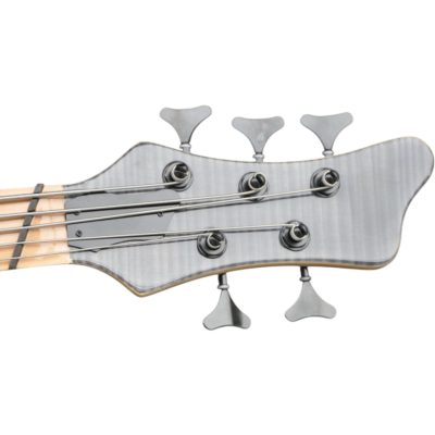 Custom Onyx Setius Gray Flamed Maple Bass Multi Scale Fanned Frets 5 String - Image 4