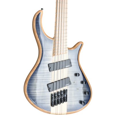 Custom Onyx Setius Gray Flamed Maple Bass Multi Scale Fanned Frets 5 String - Image 7