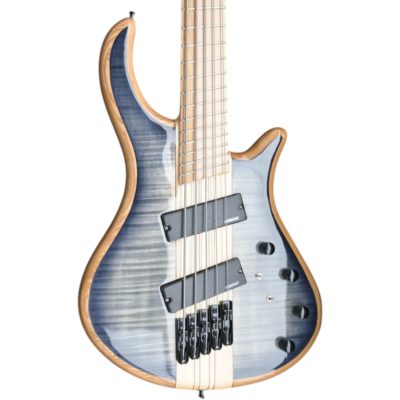 Custom Onyx Setius Gray Flamed Maple Bass Multi Scale Fanned Frets 5 String