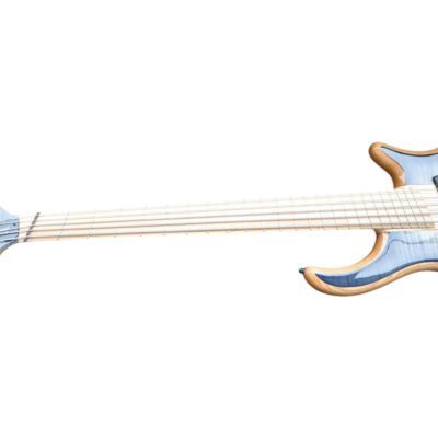 Custom Onyx Setius Gray Flamed Maple Bass Multi Scale Fanned Frets 5 String - Image 14