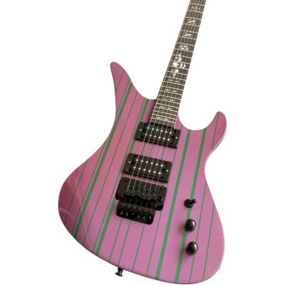 Custom Titan Synyster Gates Purple Green Pinstripe Floyd Rose Tremolo Electric Guitar