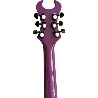 Custom Titan Synyster Gates Purple Green Pinstripe Floyd Rose Tremolo Electric Guitar - Image 7