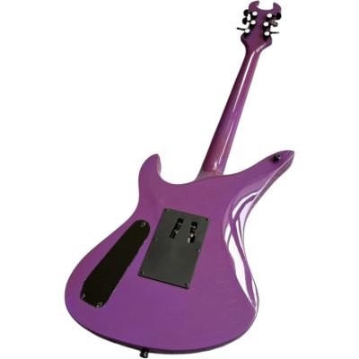 Custom Titan Synyster Gates Purple Green Pinstripe Floyd Rose Tremolo Electric Guitar - Image 8