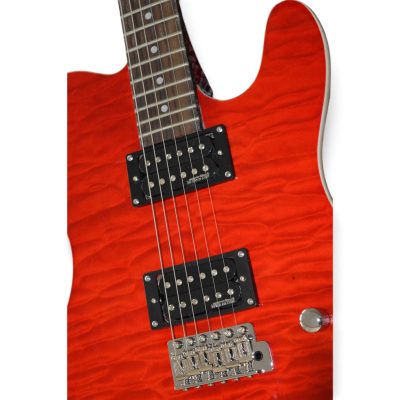 Custom Regent FMT Crimson Red Quilted Maple Top Electric Guitar - Image 6