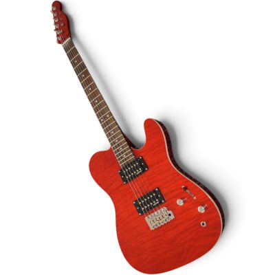 Custom Regent FMT Crimson Red Quilted Maple Top Electric Guitar - Image 4