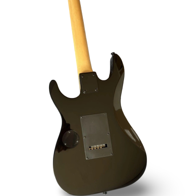 Custom Obsidian George Lynch Skulls Snakes Graphic Floyd Rose Tremolo Electric Guitar - Image 3