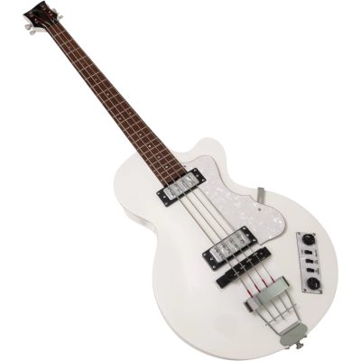 Custom Vale Pearl White McCartney Ignition Series Violin 4 String Bass - Image 2