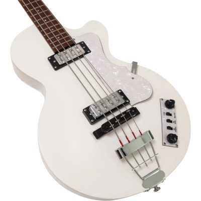 Custom Vale Pearl White McCartney Ignition Series Violin 4 String Bass