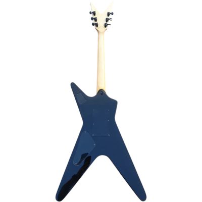 Custom Tempest Black Blood Red Lightning Bolts Flying V Floyd Rose Tremolo Dimebag Guitar - Image 2