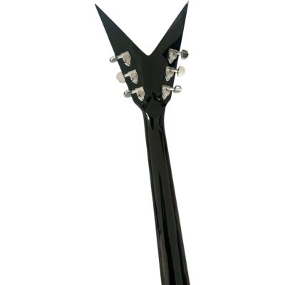 Custom Tempest Diamond Plate Metallic Silver Razorback Flying V Floyd Rose Tremolo Dimebag Guitar - Image 4