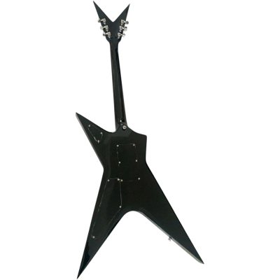 Custom Tempest Diamond Plate Metallic Silver Razorback Flying V Floyd Rose Tremolo Dimebag Guitar - Image 6