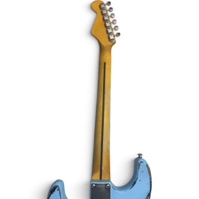 Custom Regent Heavy Relic Aged Vintage Daphne Blue Electric Guitar - Image 3