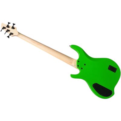 Custom Ironroot Combustion Green Multi Scale Fanned Frets 5 String Bass - Image 4