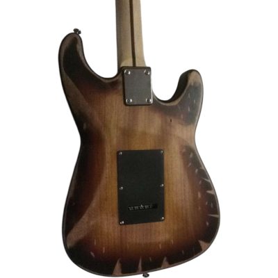 Custom Regent SRV Heavy Aged Relic Finish Stevie Ray Sunburst Electric Guitar Left Handed - Image 4