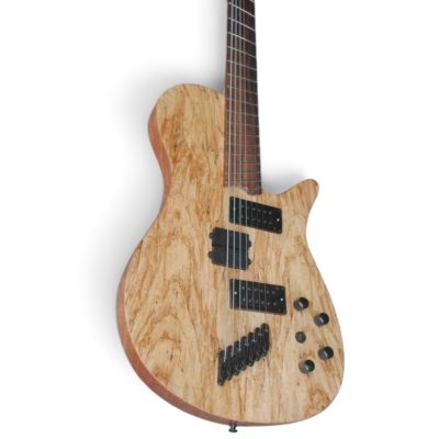 Custom Ironroot Fanned Fret 7 String 3 Bass Strings And 4 Guitar Strings Electric Guitar Multi Scale