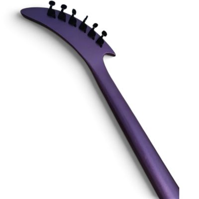 Custom Norturne Mick Virgin Spider Purple Bevel Black Electric Guitar Floyd Rose Tremolo - Image 9