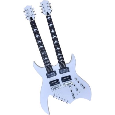 Custom Norturne Lita White Finish 18 String Guitar Double Neck - Image 9