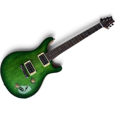Custom Monarch Emerald Green Verde Flamed Maple Top Electric Guitar - Image 9