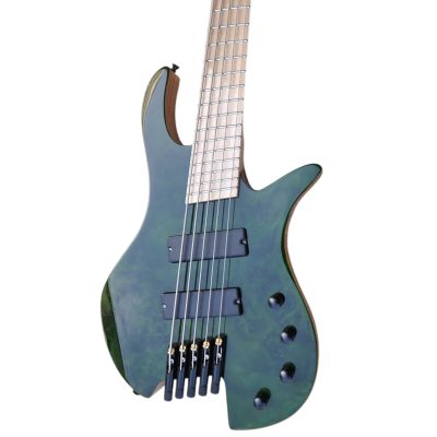Custom Dynasty Space Star Dust Green 5 String Bass