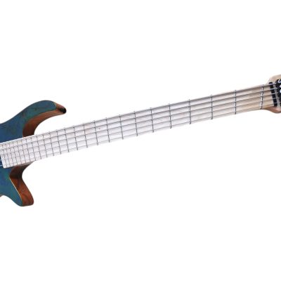 Custom Dynasty Space Star Dust Green 5 String Bass - Image 4