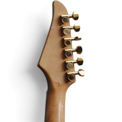 Custom Obsidian Mark Knopfler MK Amber Quilted Maple Top Electric Guitar Floyd Rose Tremolo - Image 7