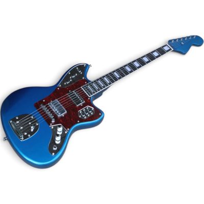 Custom Regent Mystic Lake Placid Blue Jaguar Kurt Cobain Finish 6 String Electric Guitar - Image 11