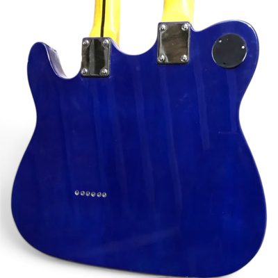 Custom Regent Transparent Blue Finish Richie Sambora Double Neck Guitar 12 String 6 String - Image 2
