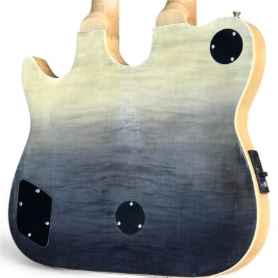 Custom Axis Steve Double Neck Gray Burst Jem 6 and 12 String Acoustic Electric Guitar - Image 6