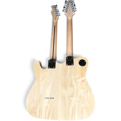 Custom Regent Transparent Natural Finish Richie Sambora Double Neck Guitar 12 String 6 String - Image 6