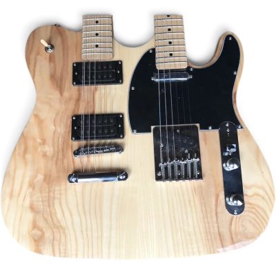 Custom Regent Transparent Natural Finish Richie Sambora Double Neck Guitar 12 String 6 String