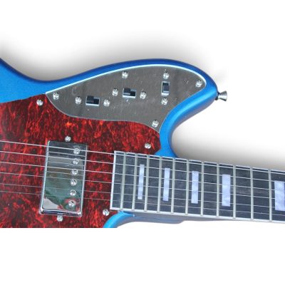 Custom Regent Mystic Lake Placid Blue Jaguar Kurt Cobain Finish 6 String Electric Guitar - Image 8
