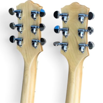 Custom Axis Steve Double Neck Gray Burst Jem 6 and 12 String Acoustic Electric Guitar - Image 7