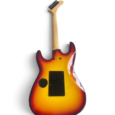 Custom Obsidian George Lynch Sunburst Tiger Graphics 6 String Electric Guitar Floyd Rose Tremolo - Image 2