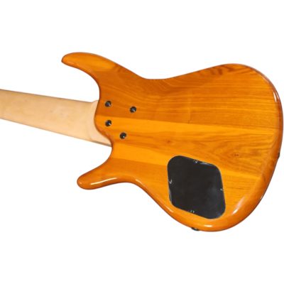 Custom Tornado Natural Finish 7 String Fretless Bass Two Big Humbucker Style Soapbar Pickups - Image 9