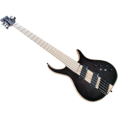 Custom Onyx Setius Dark Brown Bass Multi Scale Fanned Frets 5 String - Image 2