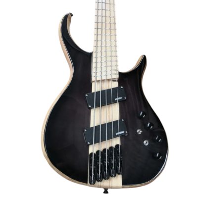 Custom Onyx Setius Dark Brown Bass Multi Scale Fanned Frets 5 String