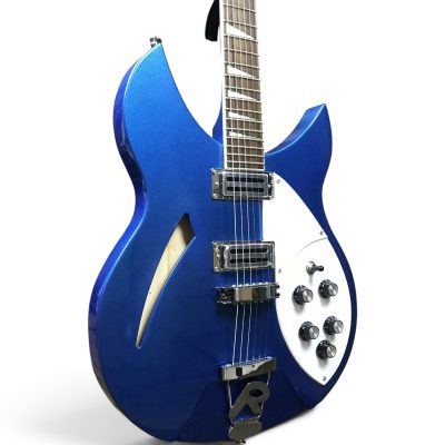 Custom Nova Metallic Blue 330 2 Pickups 6 String Electric Guitar