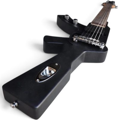 Custom Novelty Sculpted Body Design Electric Guitar Matte Black - Image 5