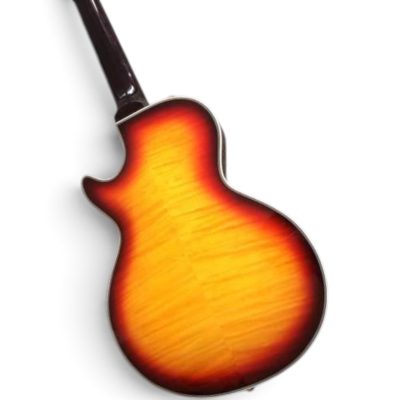 Custom Crown ES335 Heritage Cherry Sunburst Tri Burst Fhole Florentine Cutaway Guitar - Image 3