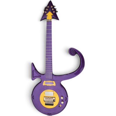 Custom Ember Prince Love Symbol Violet Purple Floyd Rose Tremolo 6 String Guitar - Image 4