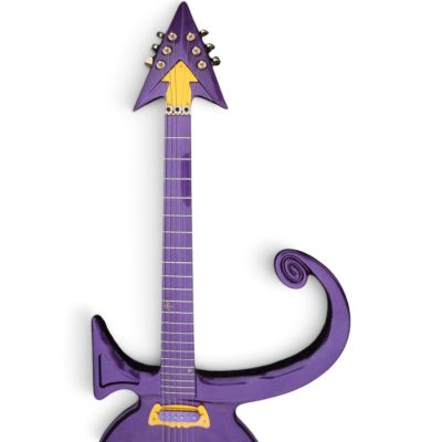 Custom Ember Prince Love Symbol Violet Purple Floyd Rose Tremolo 6 String Guitar - Image 6