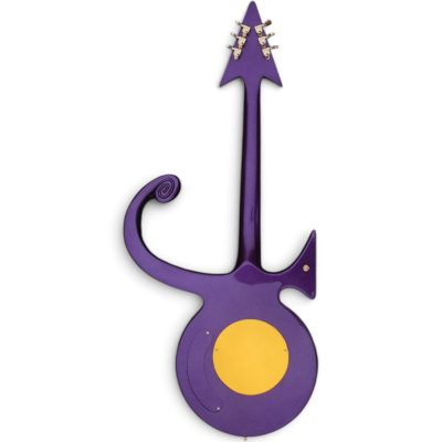 Custom Ember Prince Love Symbol Violet Purple Floyd Rose Tremolo 6 String Guitar - Image 7