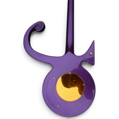Custom Ember Prince Love Symbol Violet Purple Floyd Rose Tremolo 6 String Guitar - Image 8