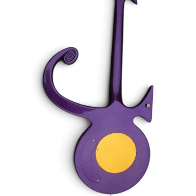 Custom Ember Prince Love Symbol Violet Purple Floyd Rose Tremolo 6 String Guitar - Image 10